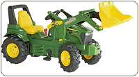 Rolly Toys Farmtracs, traptractors met kenmerken van de echte merk tractors