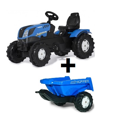 Rolly Toys 601295128846 Rolly Toys New Holland T7 traptractor met kiepaanhanger (aanbieding)