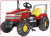 Rolly Toys X-tracs, robuuste traptractors voor het grote werk
