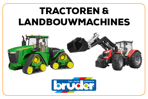 Bruder speelgoed trekkers, landbouwmachines en tractoren