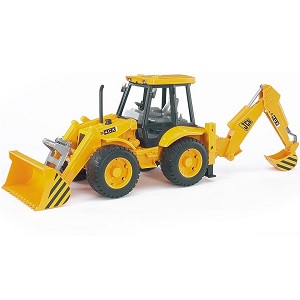 bruder 2428 - Bruder 02428 JCB 4CX tractor met shovel en graafarm