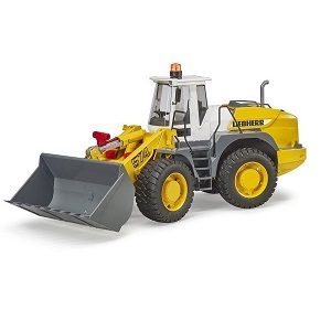 bruder 24302807 - Bruder 02430 Liebherr shovel L 574 met 02807 zwaailicht module