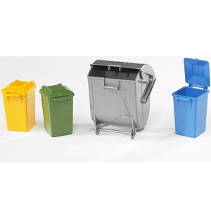 bruder 2607 - Bruder 02607 set vuilcontainers (4 stuks)