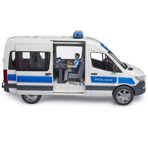 bruder 2683 - bruder Bruder Mercedes-Benz Sprinter politiebus met licht en geluid,  politieagent en accessoires - bruder 2683