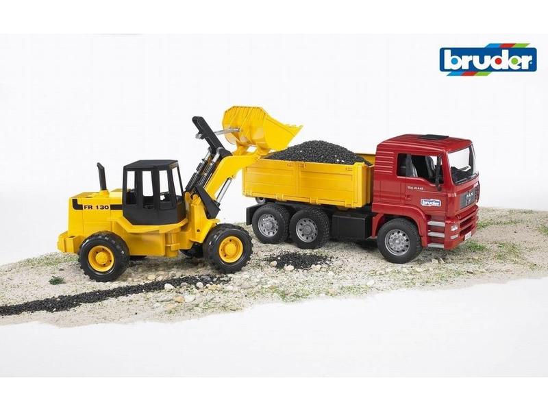 bruder 2752 - bruder Bruder 02752 vrachtwagen MAN TGA kiepauto met shovel (aanbieding) - bruder 2752