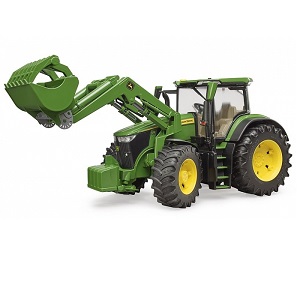 bruder 3151 - Bruder 03151 John Deere 7R 350 tractor met voorlader (nieuw)