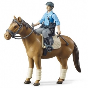 bruder 62507 - Bruder 62507 Bworld politie agent op paard met accessoires