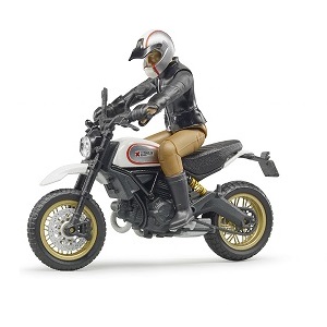 bruder 63051 - Bruder 63051 BWorld Ducati Scrambler Desert Sled met motorrijder