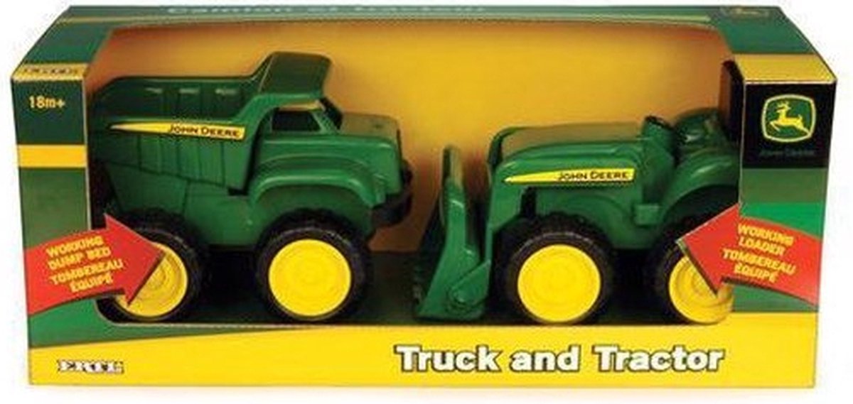 Britains 42952 - Britains Britains 42952 John Deere zandbak kiepwagen en tractor - Britains 42952