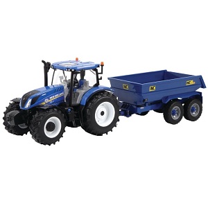 britains 43268 - Britains 43268 New Holland T6 tractor met aanhanger set 1:32