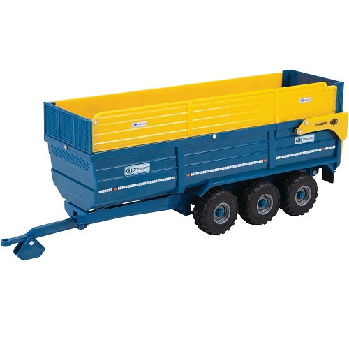 Britains 43284 - Britains 43284 Kane 3-assige halfpipe kuilvoertrailer kiepaanhanger 1:32