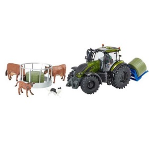 Britains 43323 - Britains 43323 Metallic Olive Green Valtra set 1:32