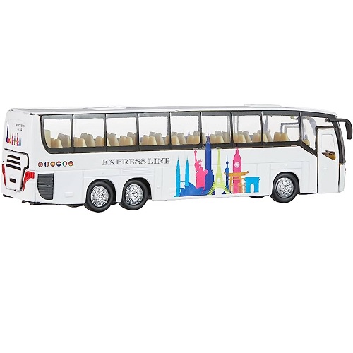 Kids Globe 510761 - Kids Globe Kids Globe 510761 Bus die cast met licht en geluid - Kids Globe 510761