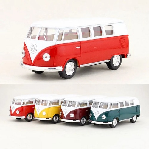 Kinsmart 520096 - Kinsmart Kinsmart 520096 Volkswagen  Classical bus 1962, metaal met pull-back motor 1:64 - Kinsmart 520096