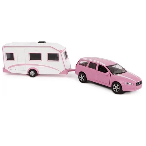 Kids Globe 520194 - Kids Globe 520194 Volvo V70 stationwagon met caravan