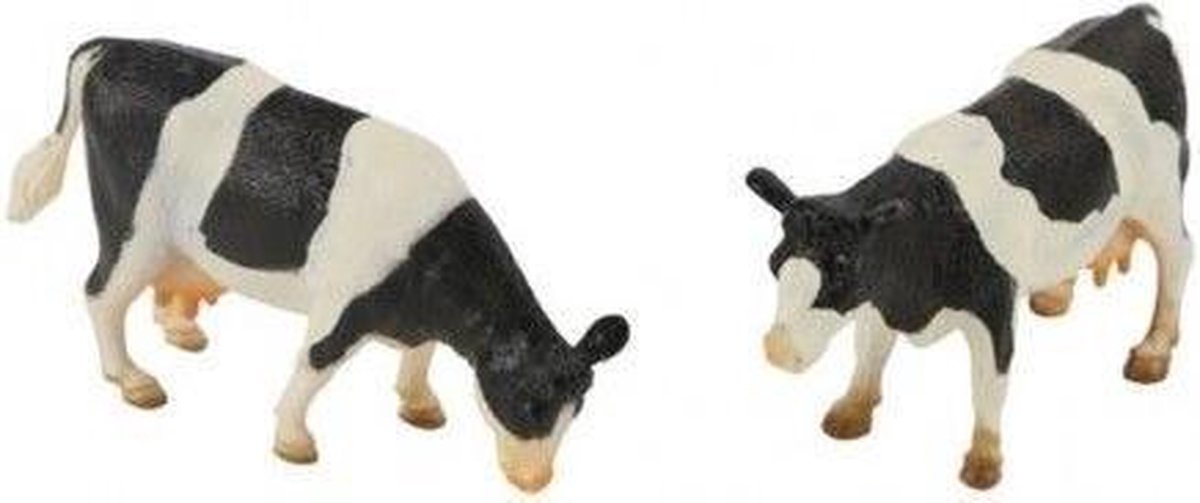 Kids Globe 571873 - Kids Globe Kids Globe 571873 koeien zwartbont staand 2 stuks 1:32  - Kids Globe 571873