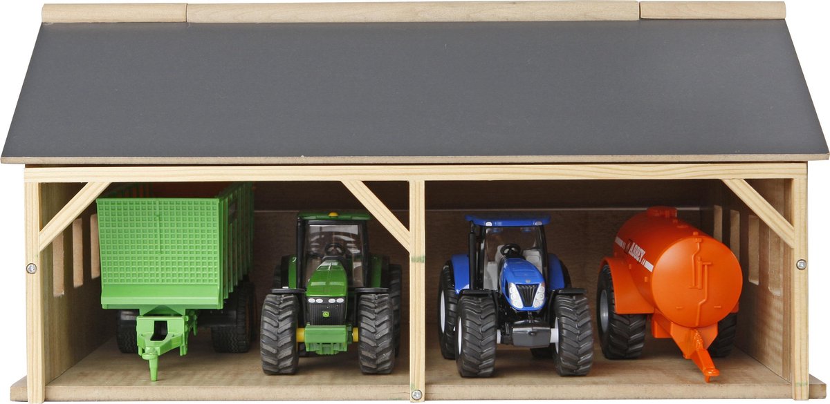 Kids Globe 610047 - Kids Globe Kids Globe 610047 Landbouwloods - schuur voor tractoren 1:50  - Kids Globe 610047