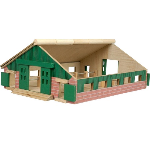 Kids Globe 610492 - Kids Globe Kids Globe 610492 Loopstal hout met middenpad 1:87 - Kids Globe 610492