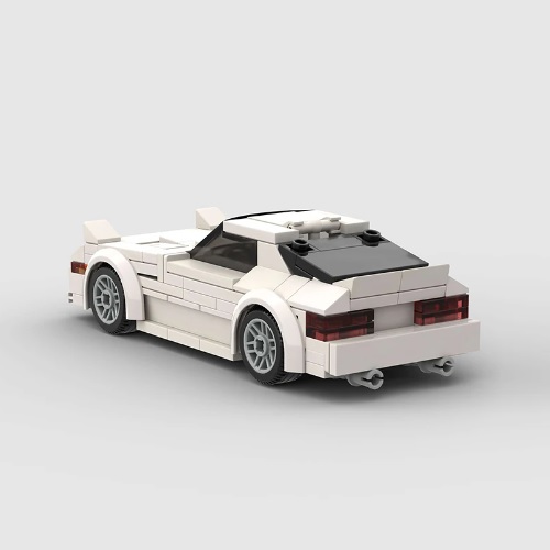  10127 - bouwpakket bouwsteentjes Nissan RX-7, compatible met Lego, 197 blokjes