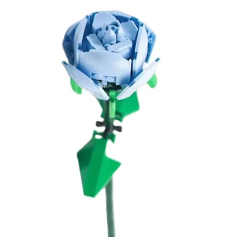 LG52013 bouwblokjes lichtblauwe roos, 69 steentjes, compatible met Lego
