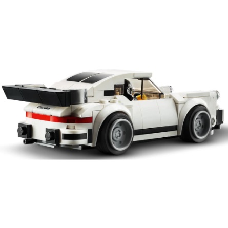  75895 - bouwpakket bouwsteentjes Porsche 911 model 1974, met poppetje, compatibel met Lego