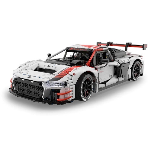 Rastar 99310 - Rastar Audi R8 LMS GT3 (1:8) bouwblokjes bouwpakket, 3314 blokjes, compatible met Lego