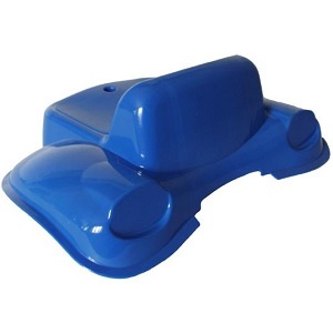 Rollytoys zadel blauw voor RollyKid traptrekker New Holland
