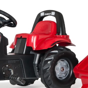 Rolly Toys 012411 - Rolly Toys Rolly Toys Rollykid Case CVX 1170 4-wiel traptractor met aanhanger - Rolly Toys 012411