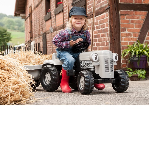 Rolly Toys 014941 - Rolly Toys Rolly Toys RollyKid Little Grey Fergie traptractor met aanhanger - Rolly Toys 014941