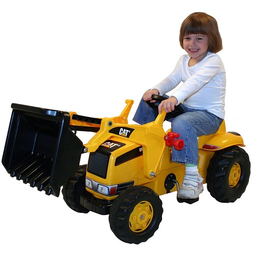 Rolly Toys 023288 - Rolly Toys Rolly Toys RollyKid CAT traptrekker met voorlader en aanhanger - Rolly Toys 023288