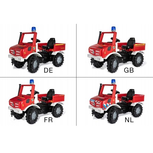 Rolly Toys 038220 - Rolly Toys Rolly Toys Unimog brandweer met versnelling, rem en zwaailicht - Rolly Toys 038220