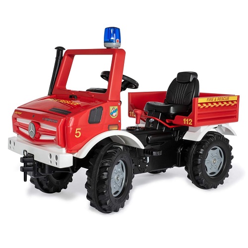 Rolly Toys 038220 Rolly Toys Unimog brandweer met versnelling, rem en zwaailicht