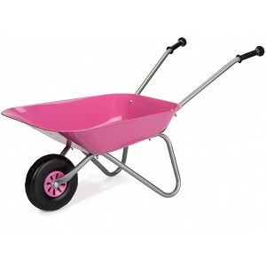 Rolly Toys kruiwagen roze metaal