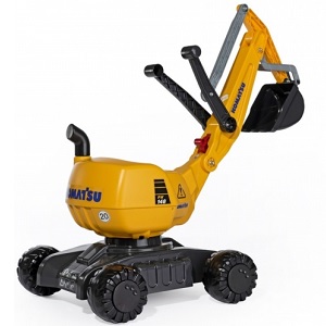 Rolly Toys rollyDigger Komatsu zitgraafmachine op wielen