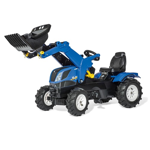 Rolly Toys 611270 Rolly Toys rollyFarmtrac New Holland met luchtbanden en voorlader