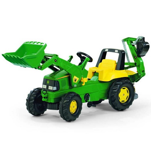 Rolly Toys rollyJunior John Deere met voorlader en graafarm