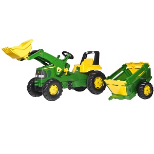 Rolly Toys rollyJunior John Deere set met voorlader en aanhanger (aanbieding)