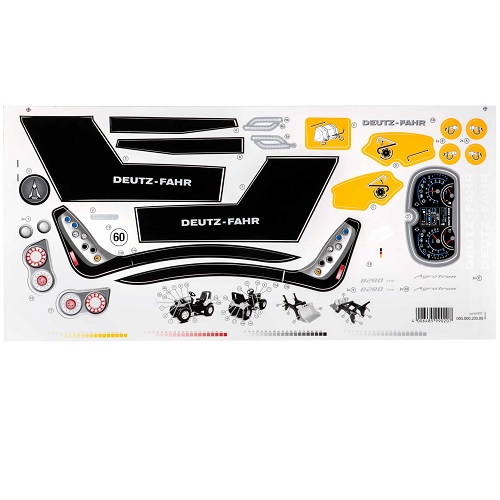 Rolly Toys T00500020000 - Rolly Toys Stickervel Deutz 8280 TTV - Rolly Toys T00500020000