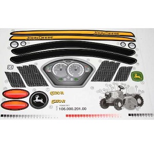 Rolly Toys T10600020100 - Rolly Toys Stickervel John Deere 6210R - Rolly Toys T10600020100