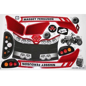 Rolly Toys T23000020100 - Rolly Toys Stickervel rollyKid Massey Ferguson - Rolly Toys T23000020100