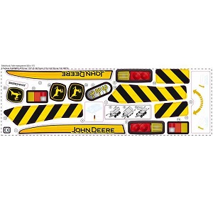 Rolly Toys T99800020000 - Rolly Toys Stickervel trailer John Deere - Rolly Toys T99800020000