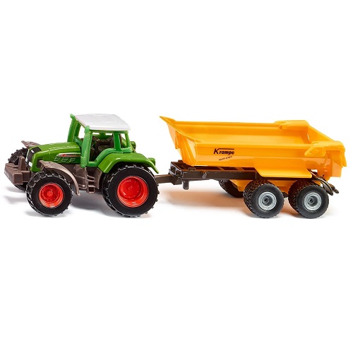 Siku 1605 - Siku 1605 Fendt tractor met Krampe kiepwagen ca. 1:87