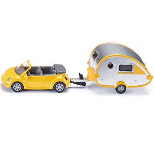 siku 1629 - Siku 1629 Volkswagen Beetle met caravan