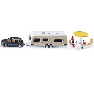 siku 2542 - Siku 2542 auto met caravan, tuinset en figuurtjes