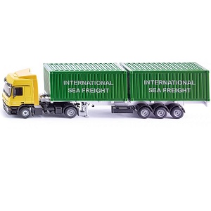 siku 3921 - Siku 3921 vrachtwagen met oplegger en twee containers