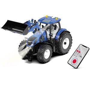 Siku 6797 - Siku 6797 New Holland tractor T7.315 met frontlader en besturing via de app (1:32)