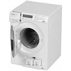 Klein MIELE wasmachine voor de poppenwas